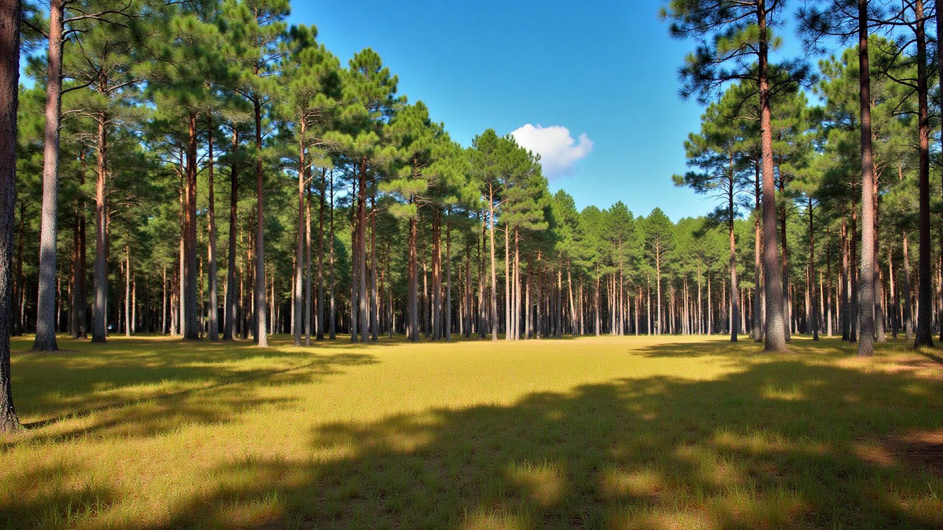 Wooded South Carolina land with pine forest near Aiken
