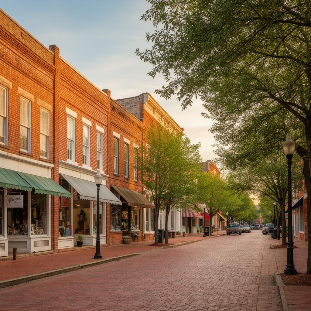Historic downtown Albemarle, NC