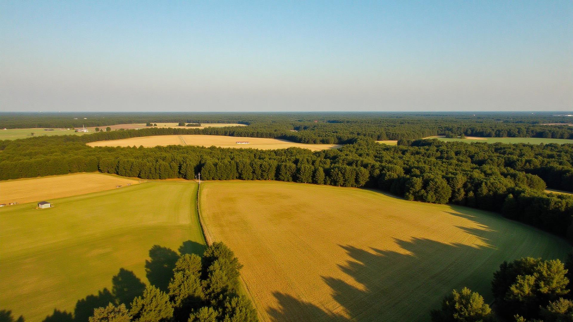 Farmland and wooded acreage in Troup County Georgia