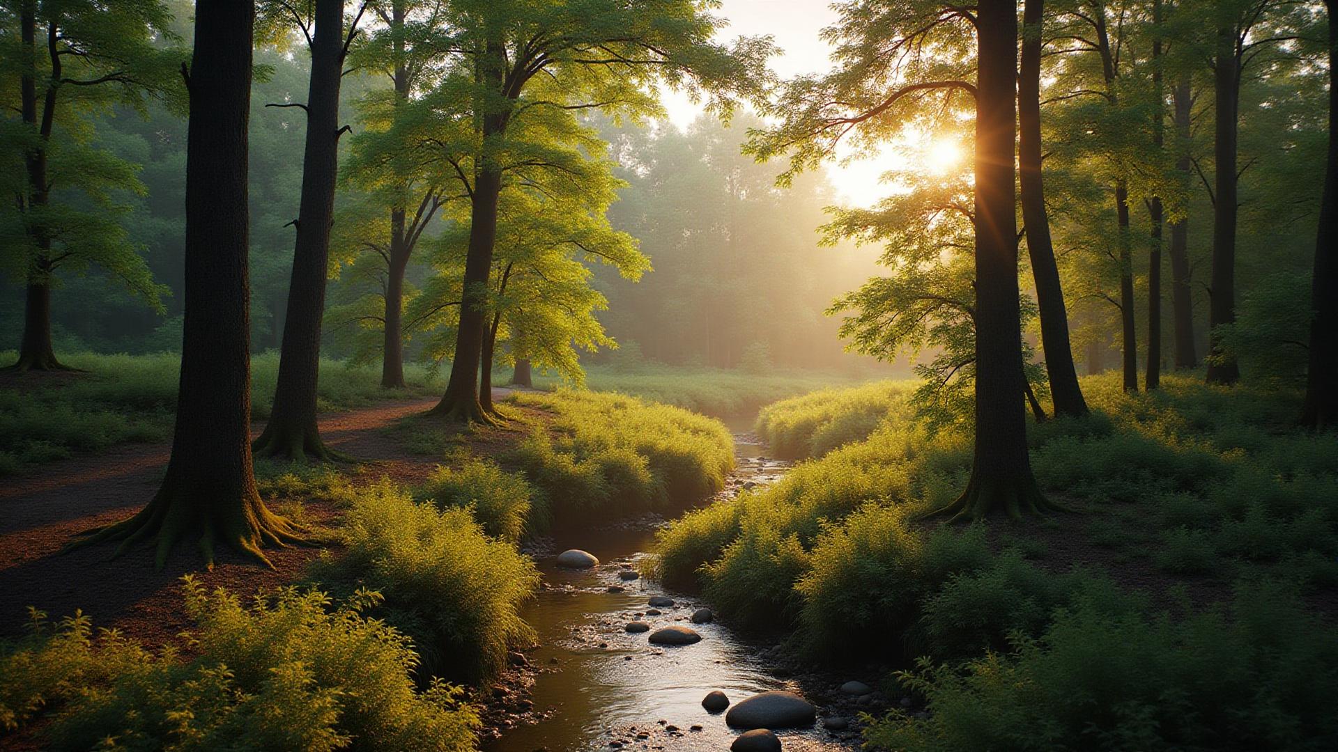 Natural wooded land with creek in Troup County