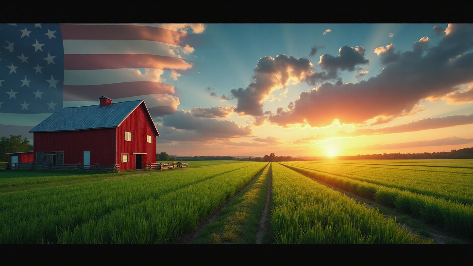 American farmland representing national agricultural security concerns