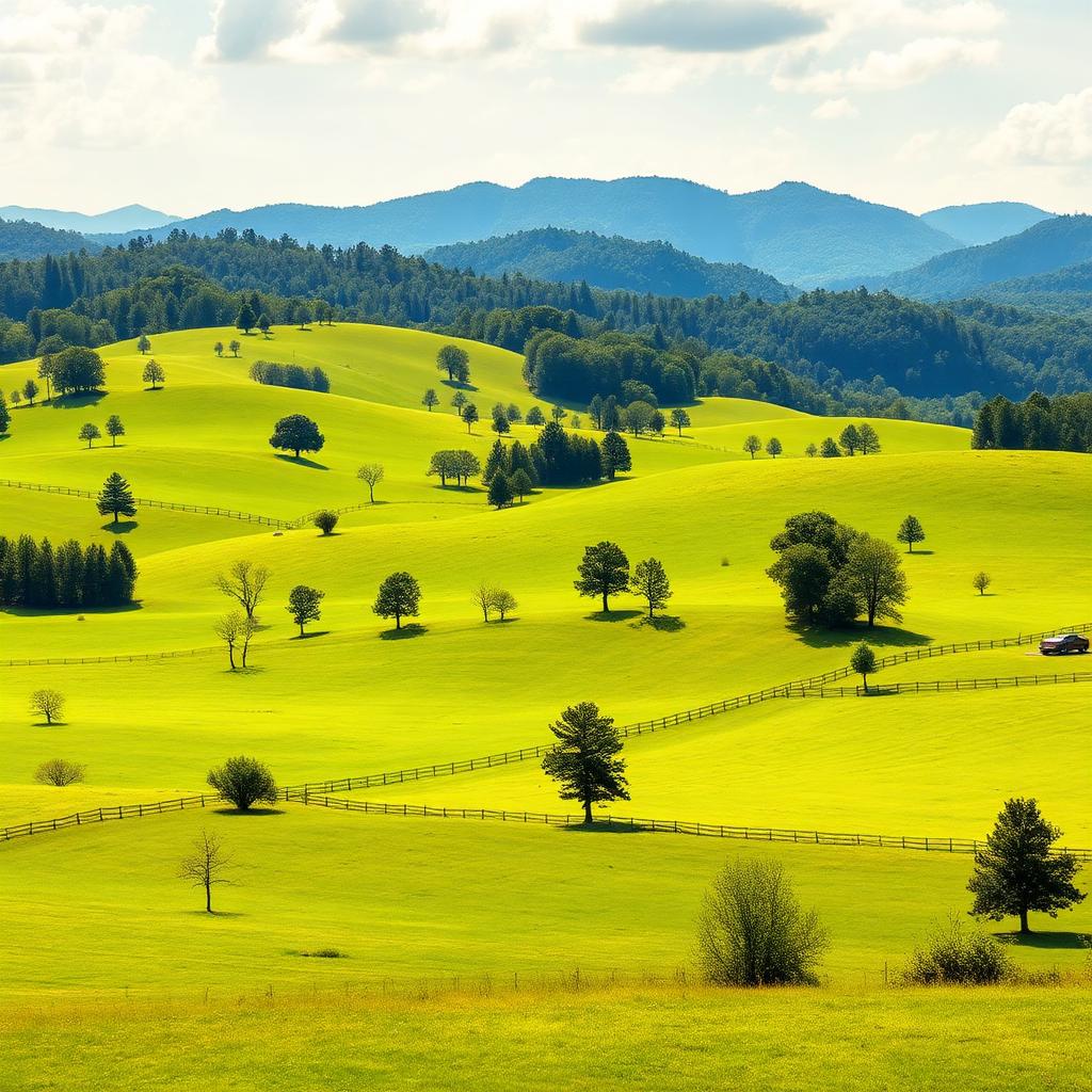 Rolling farmland property in Walker County Georgia