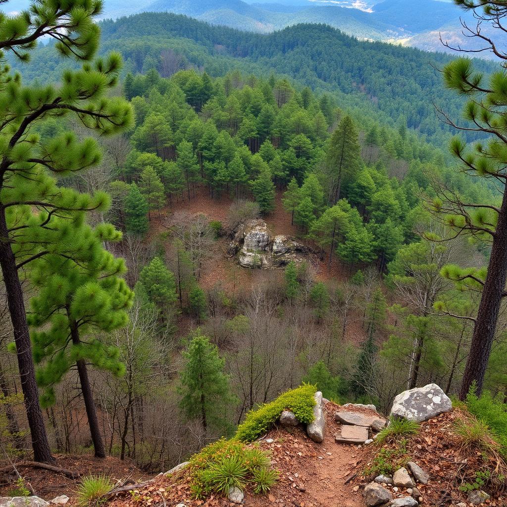 Forested mountain land for sale in Walker County GA