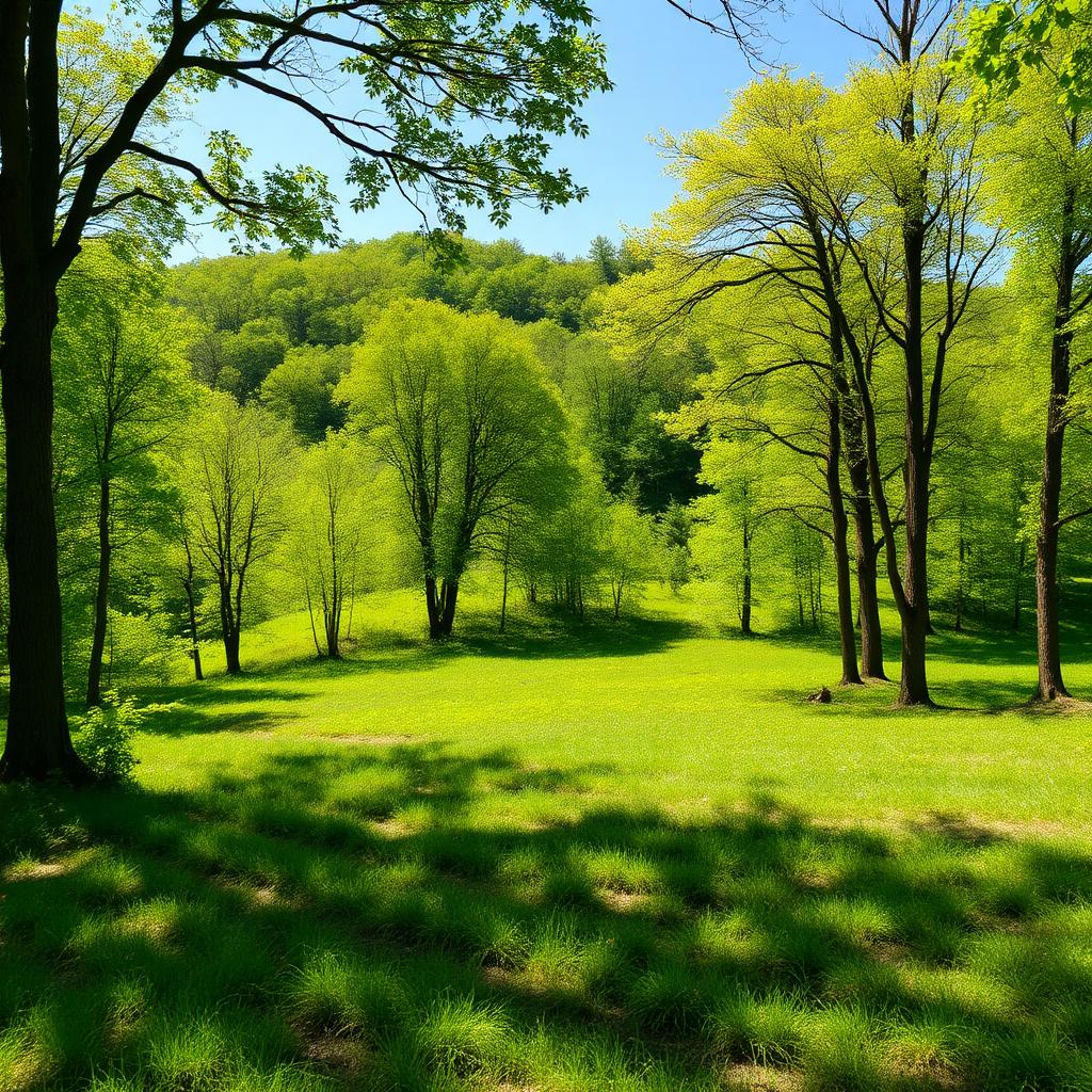 Vacant land lot with trees in Washington County Maryland