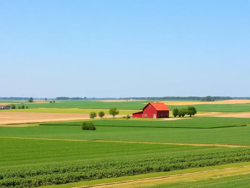 Eastern Shore farmland in Worcester County Maryland