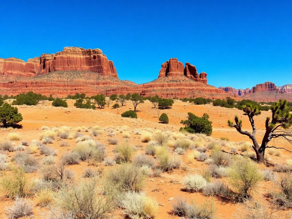 Vacant land for sale in Yavapai County with red rock formations